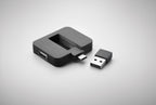 Hub USB 4 porturi + cablu 20 cm