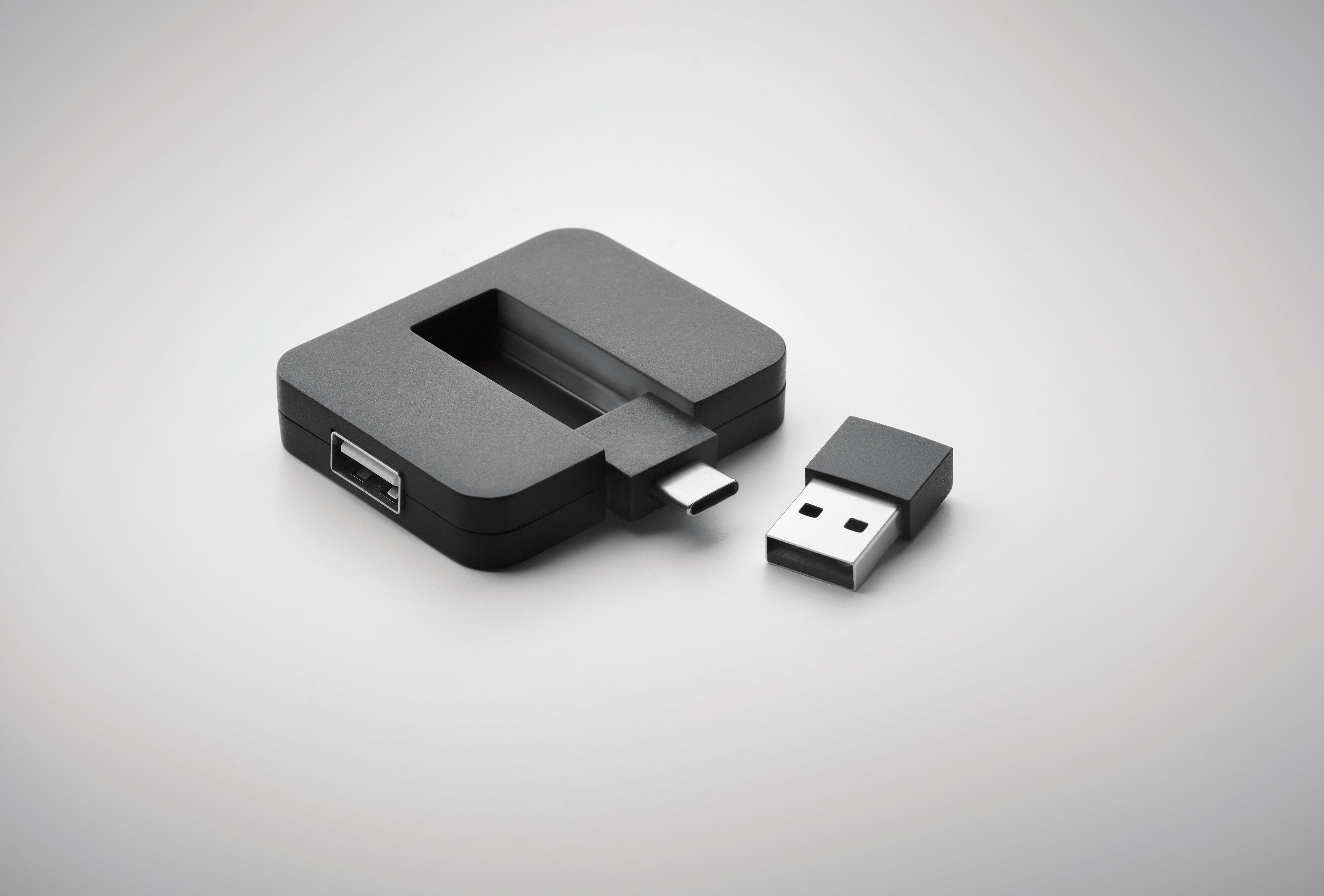 Hub USB 4 porturi + cablu 20 cm