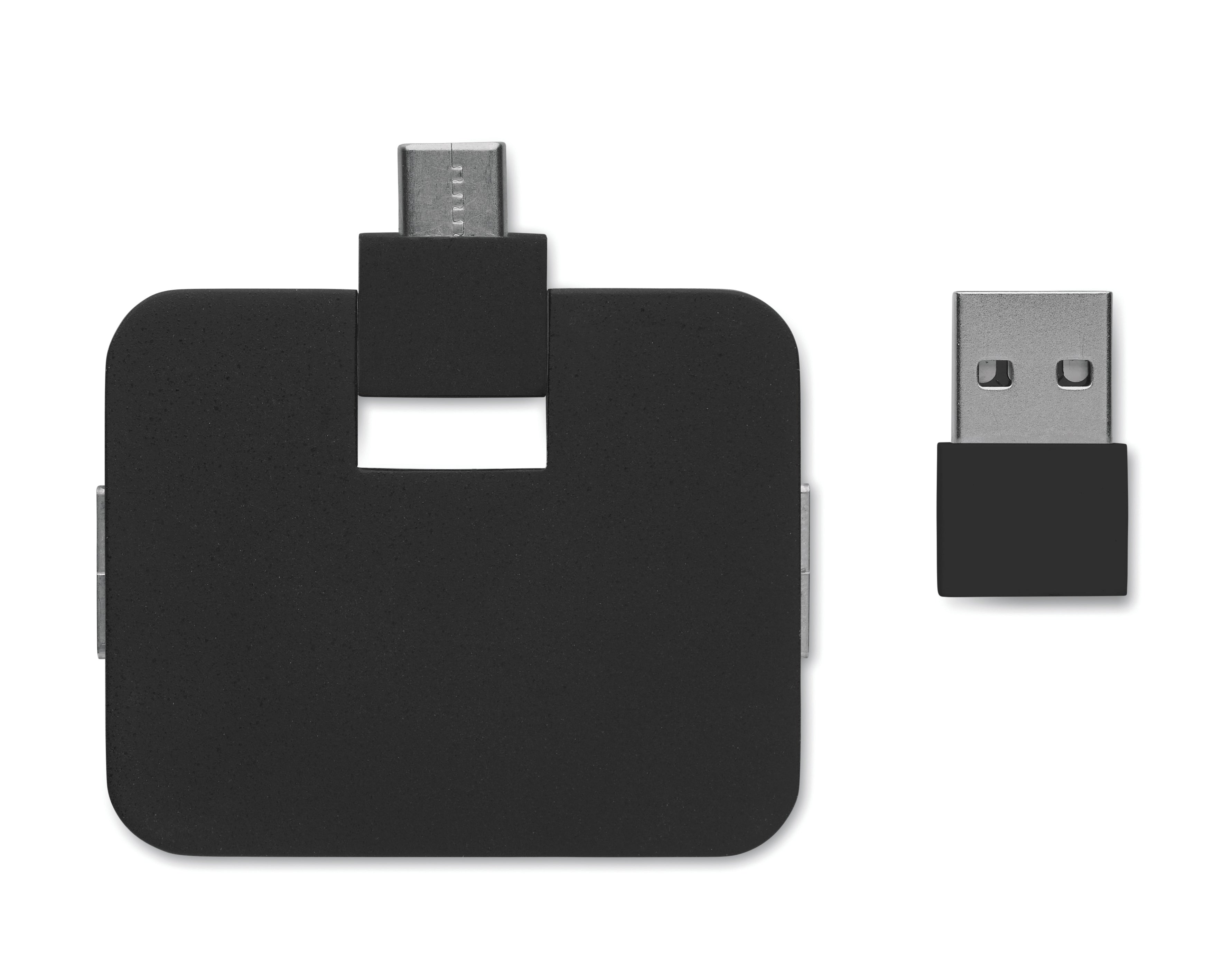 Hub USB 4 porturi + cablu 20 cm