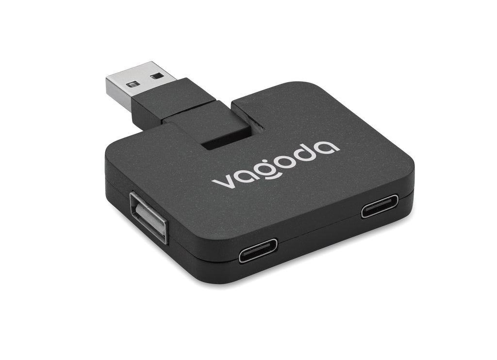 Hub USB 4 porturi + cablu 20 cm