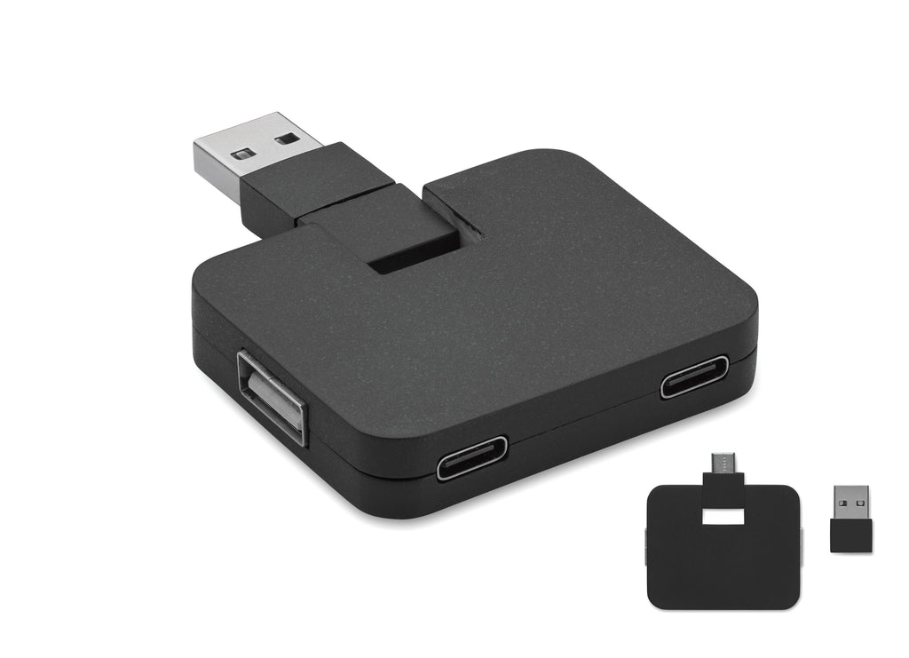 Hub USB 4 porturi + cablu 20 cm