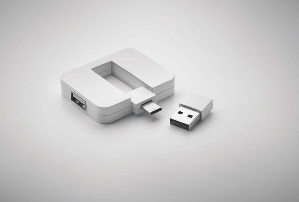 Hub USB 4 porturi + cablu 20 cm