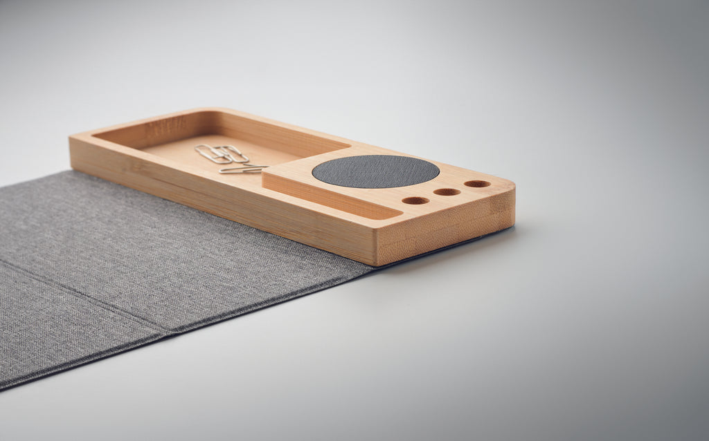 Încărcător wireless bambus 15W