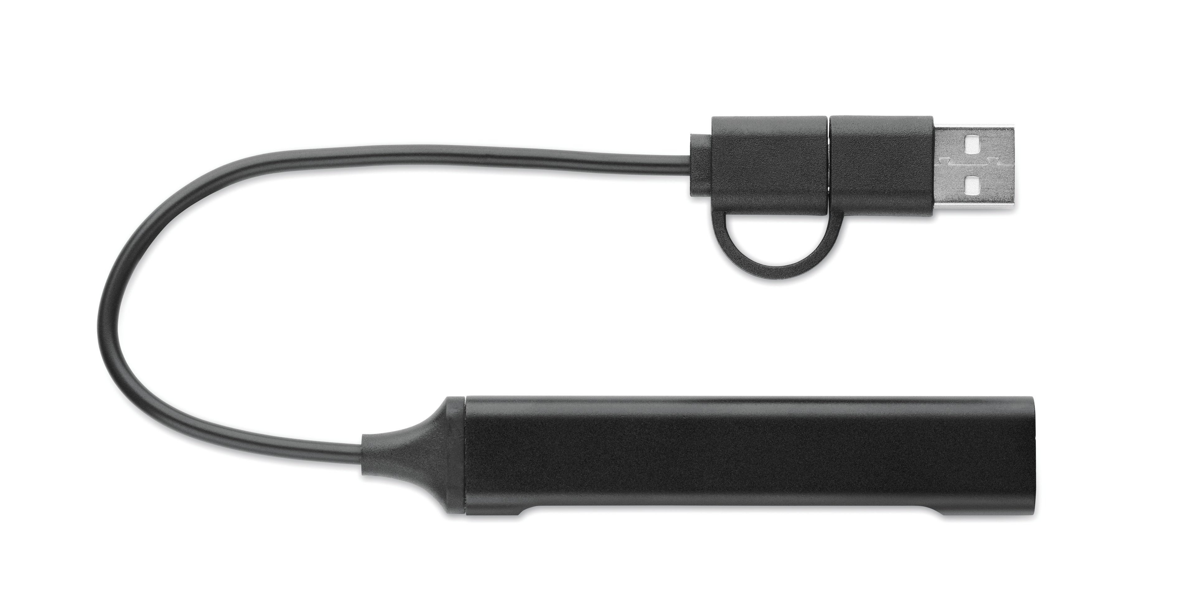 USB 4 porturi hub 19 cm
