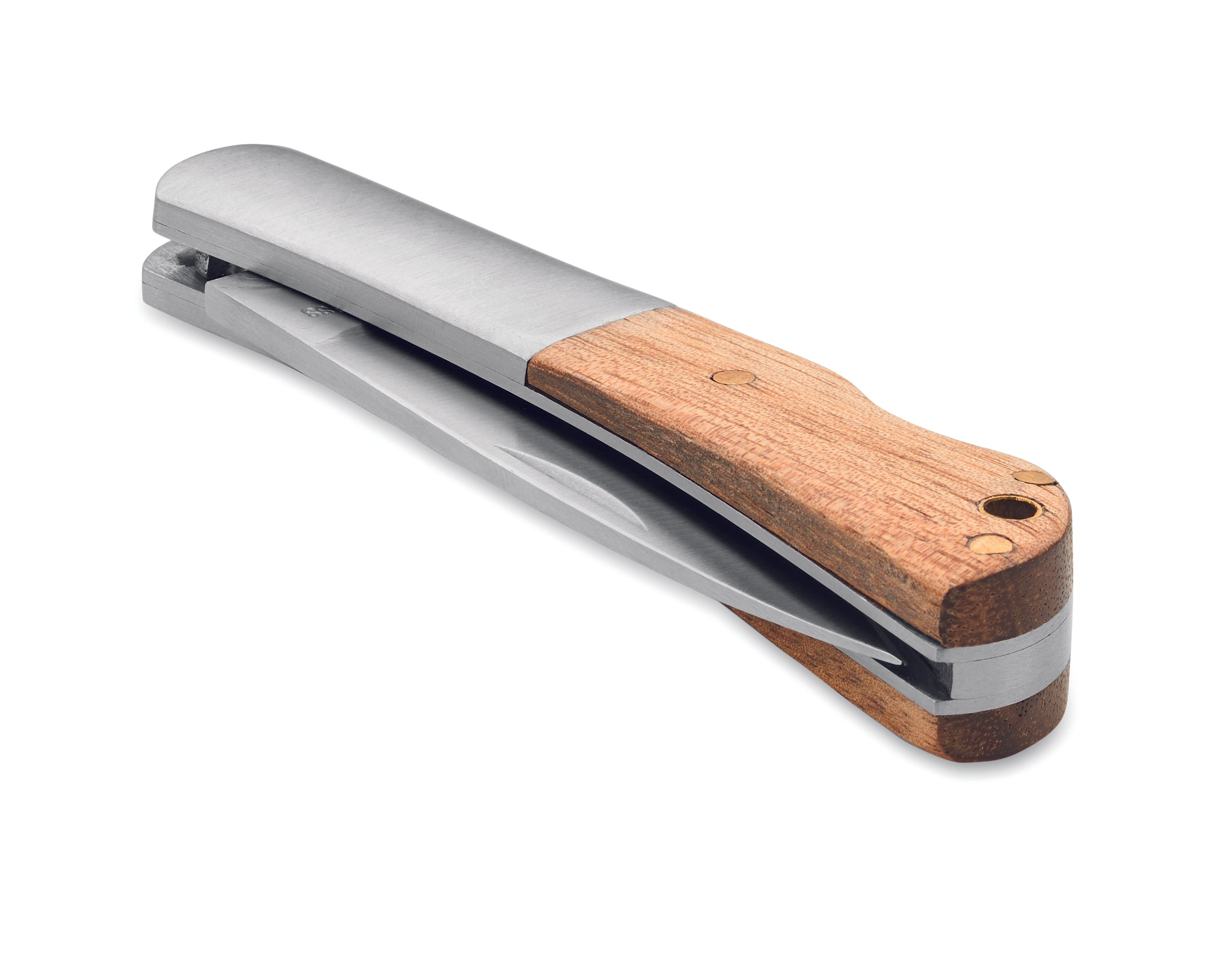 Cuțit pliabil din salcâm