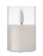 Lumânare LED în suport sticlă