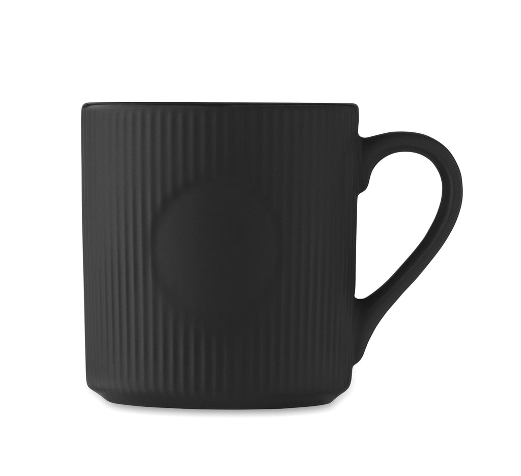 Cană ceramică mată cu nervuri 3