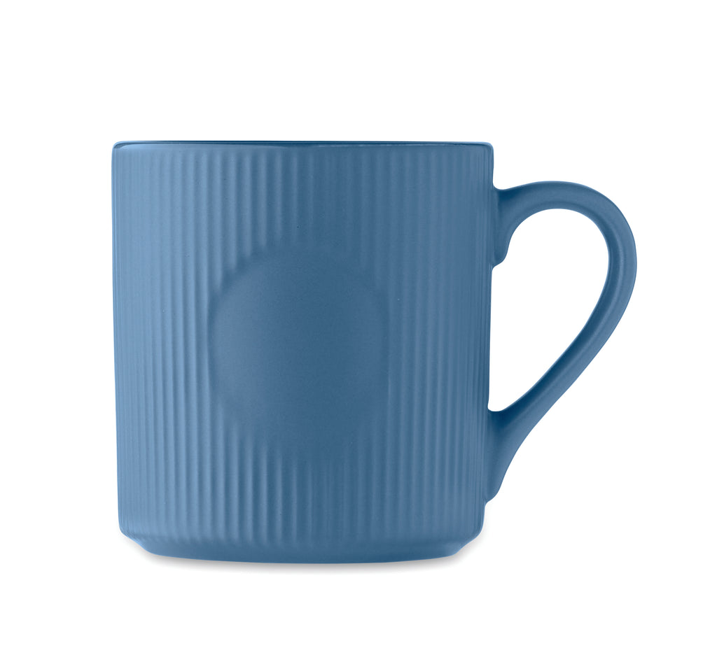 Cană ceramică mată cu nervuri 3