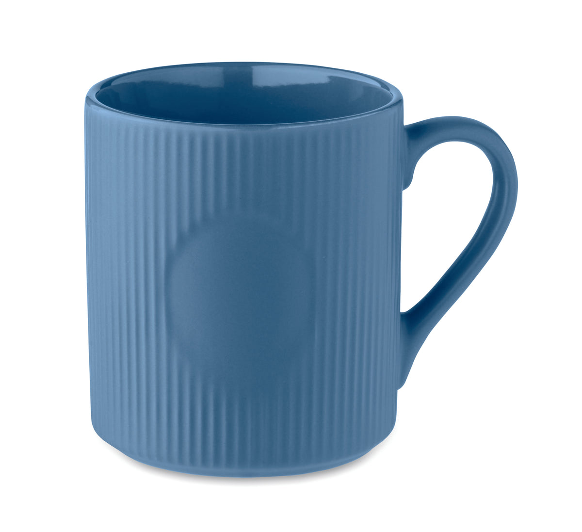 Cană ceramică mată cu nervuri 3