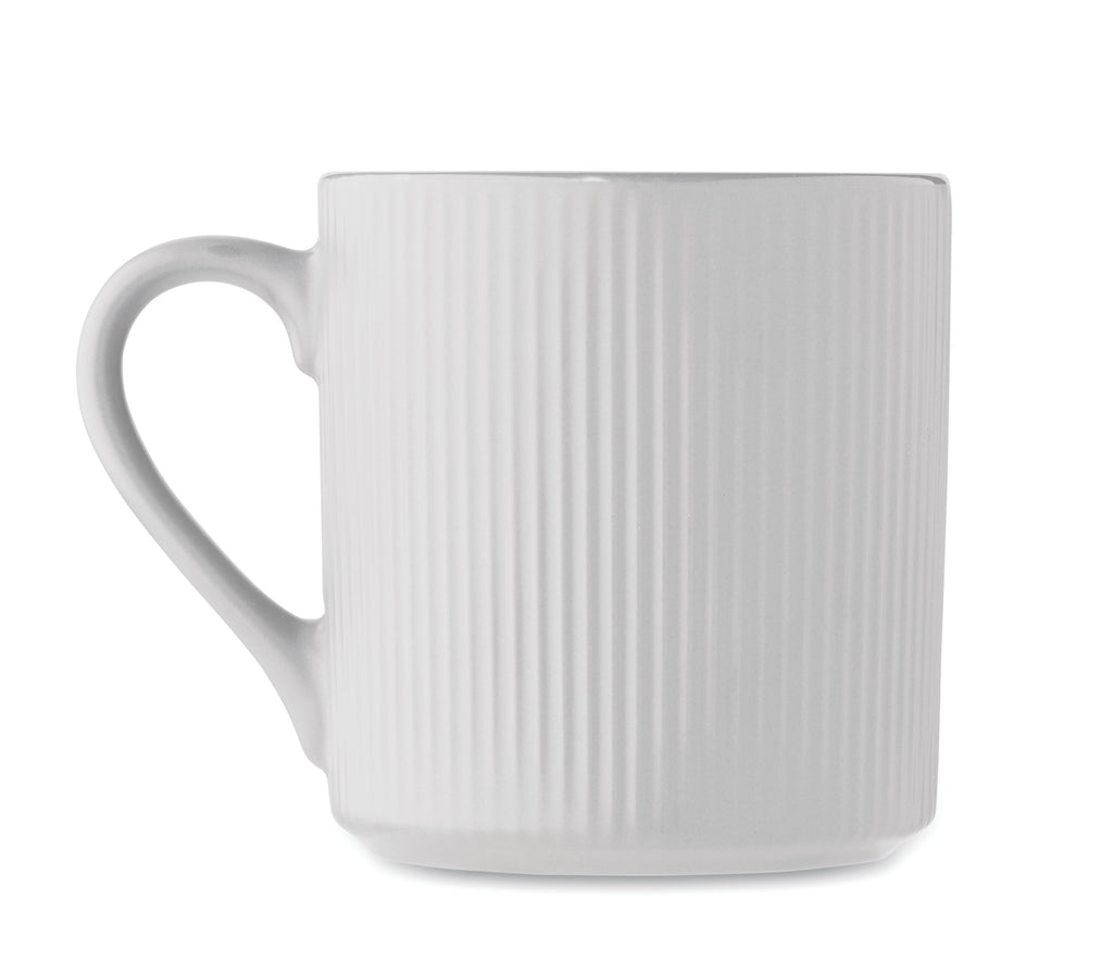 Cană ceramică mată cu nervuri 3