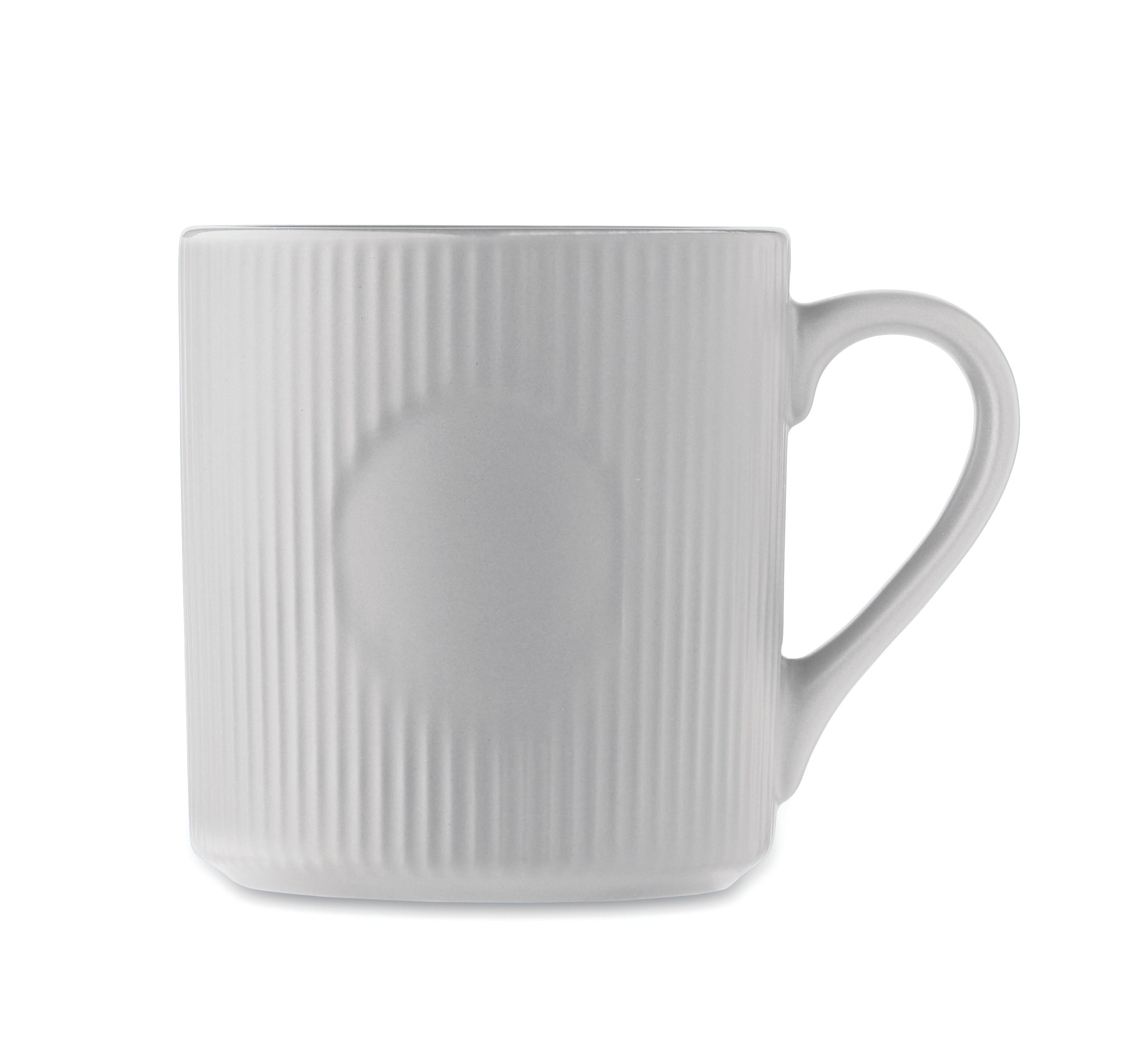 Cană ceramică mată cu nervuri 3