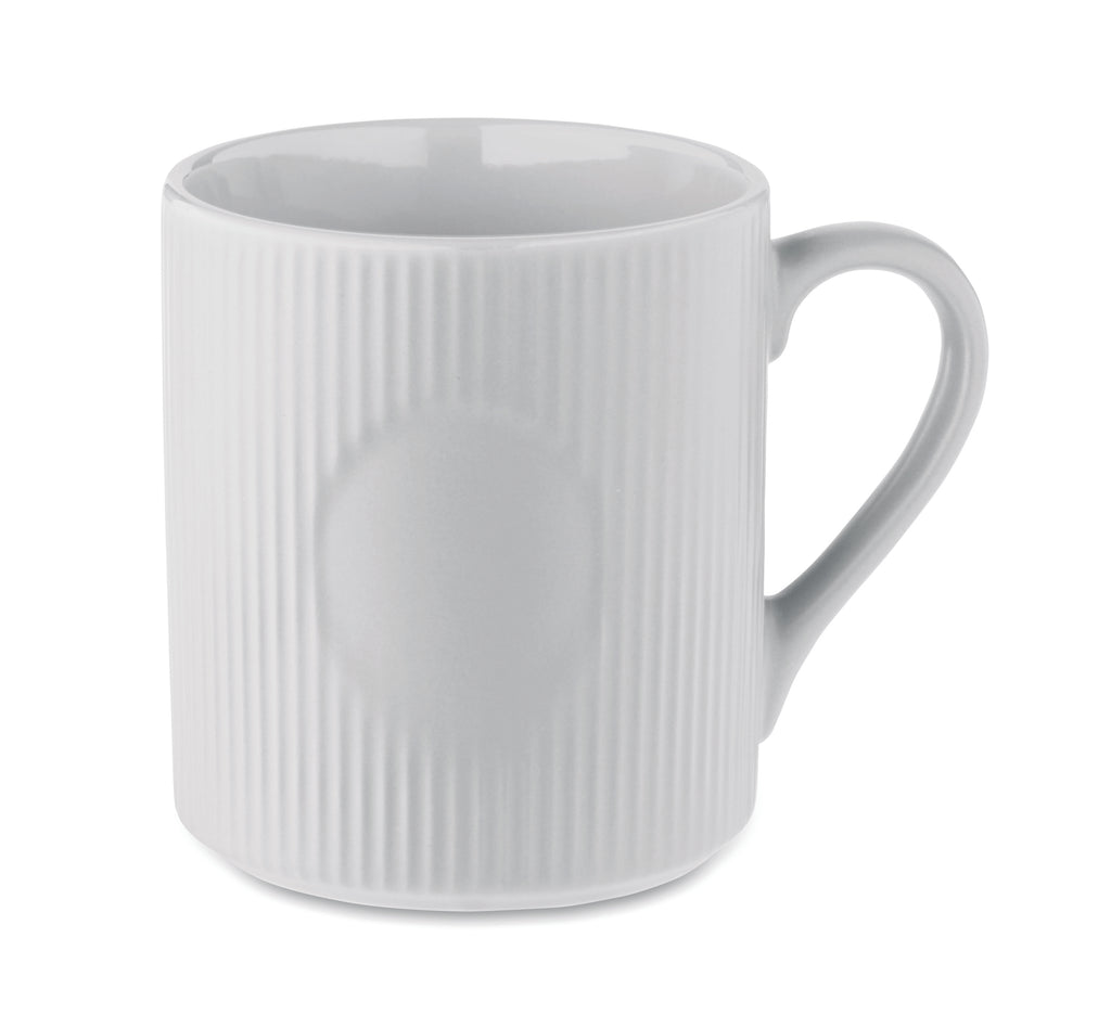 Cană ceramică mată cu nervuri 3