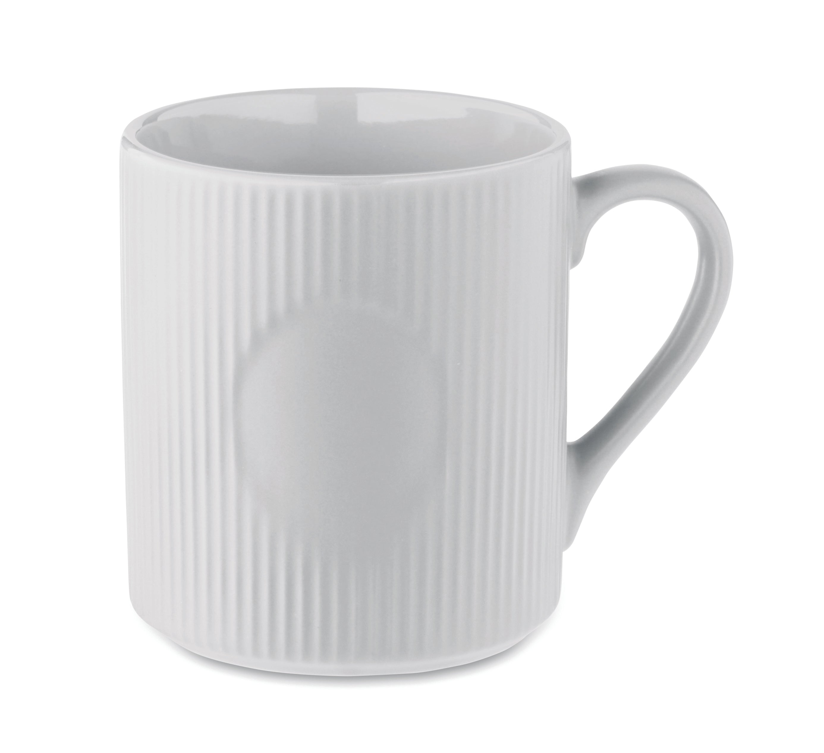 Cană ceramică mată cu nervuri 3