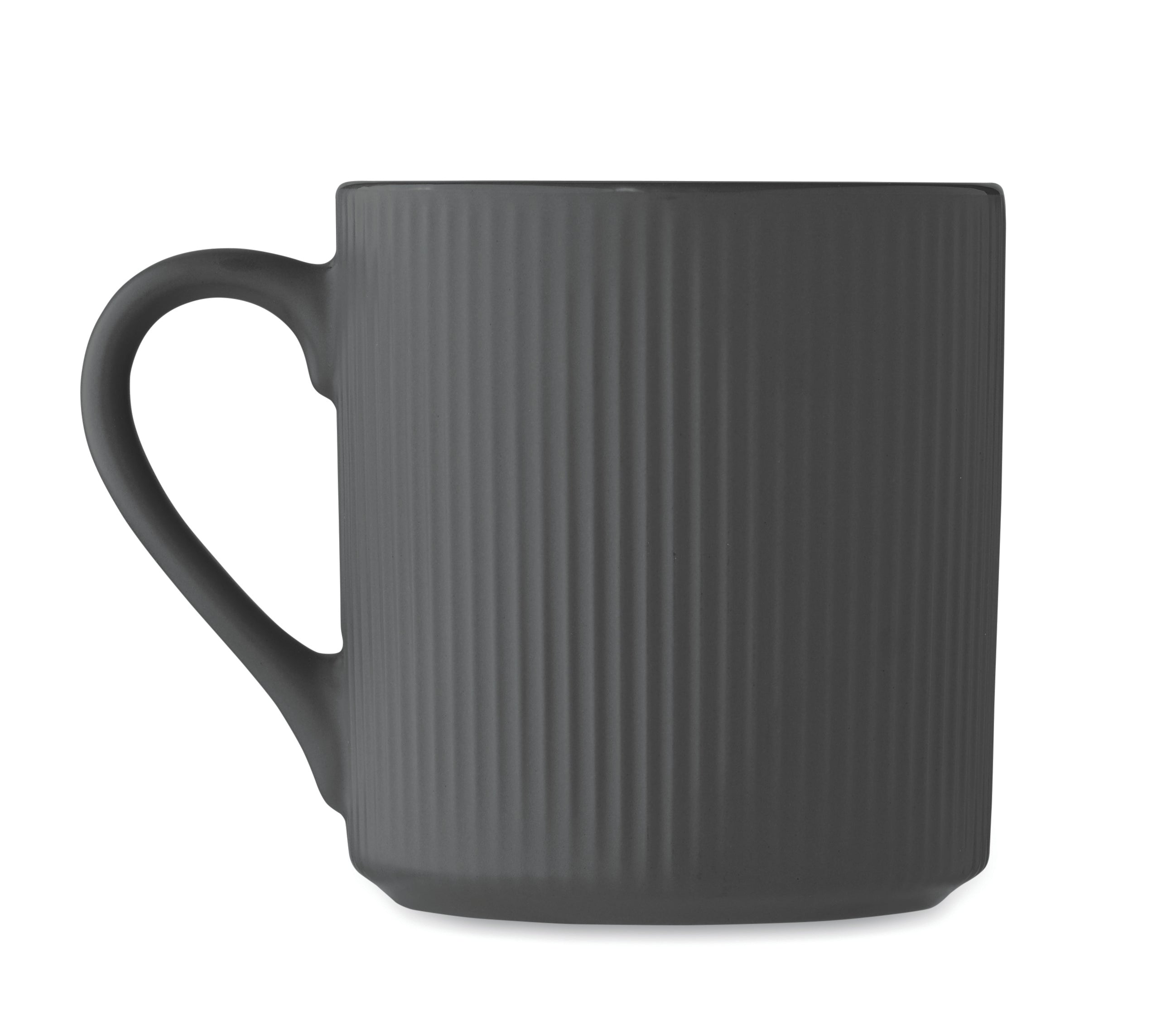 Cană ceramică mată cu nervuri 3