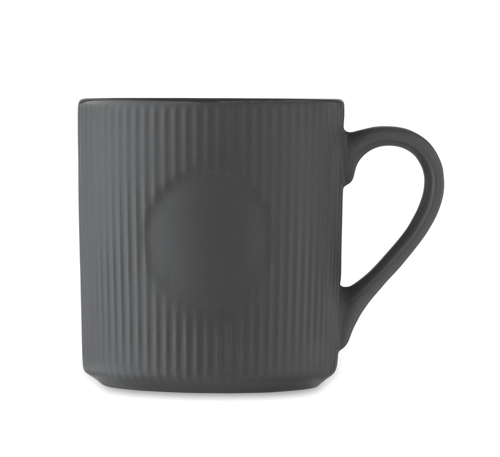 Cană ceramică mată cu nervuri 3