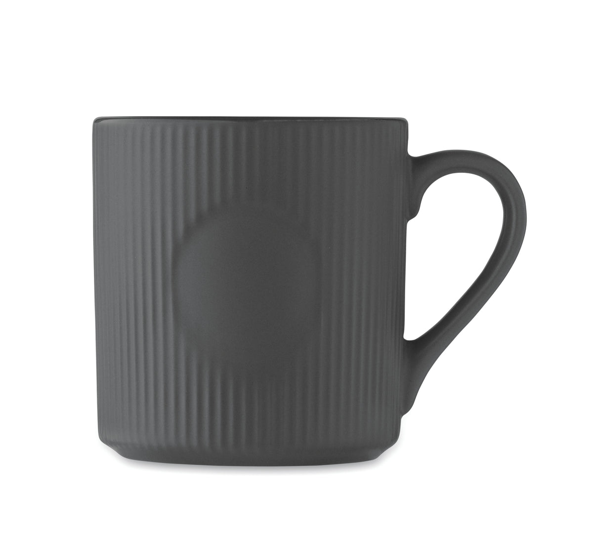 Cană ceramică mată cu nervuri 3