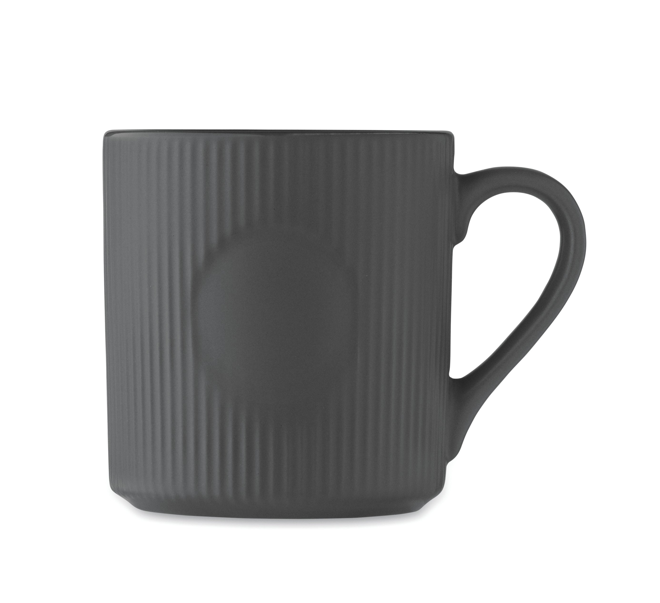 Cană ceramică mată cu nervuri 3