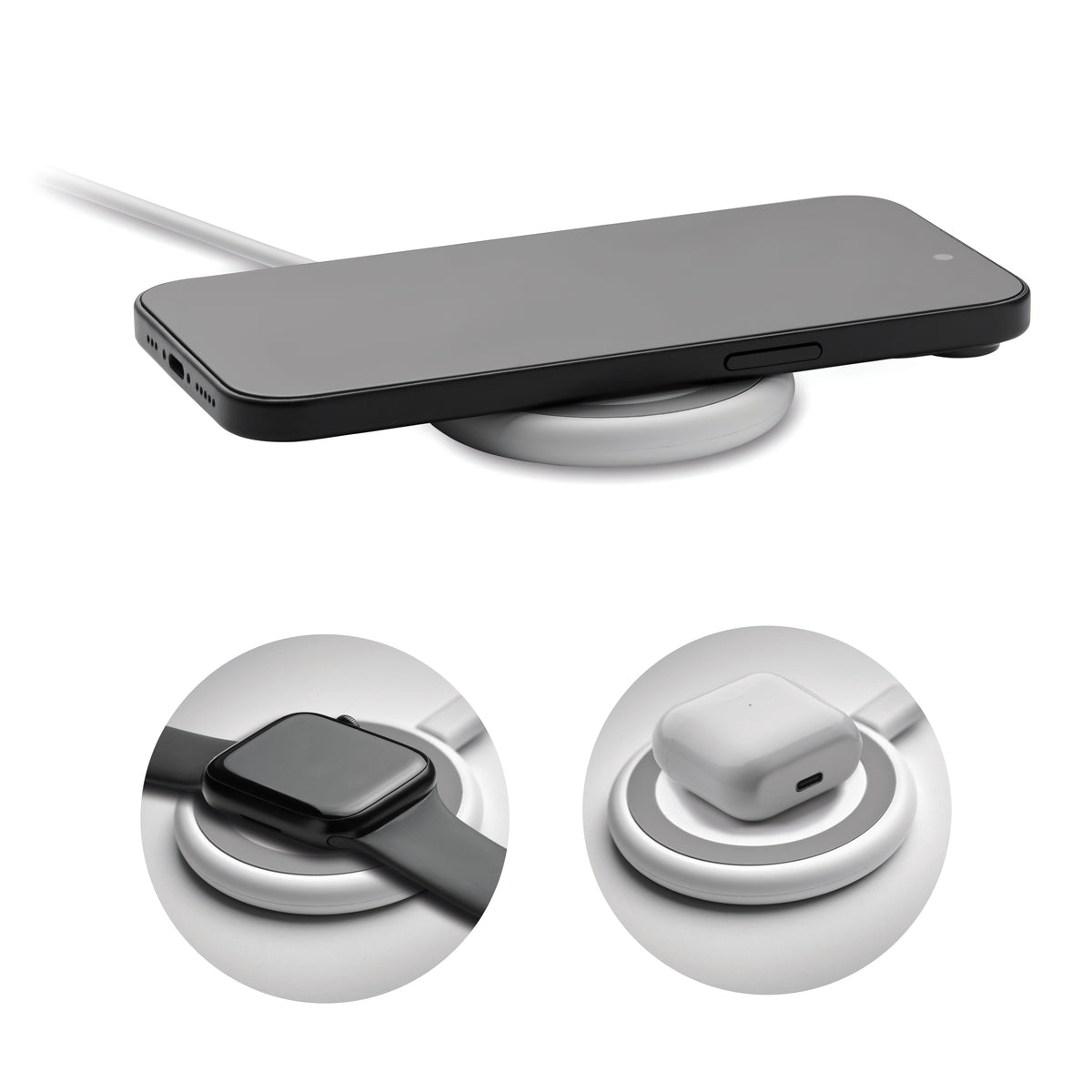 Încărcător wireless 3 în 1 15W