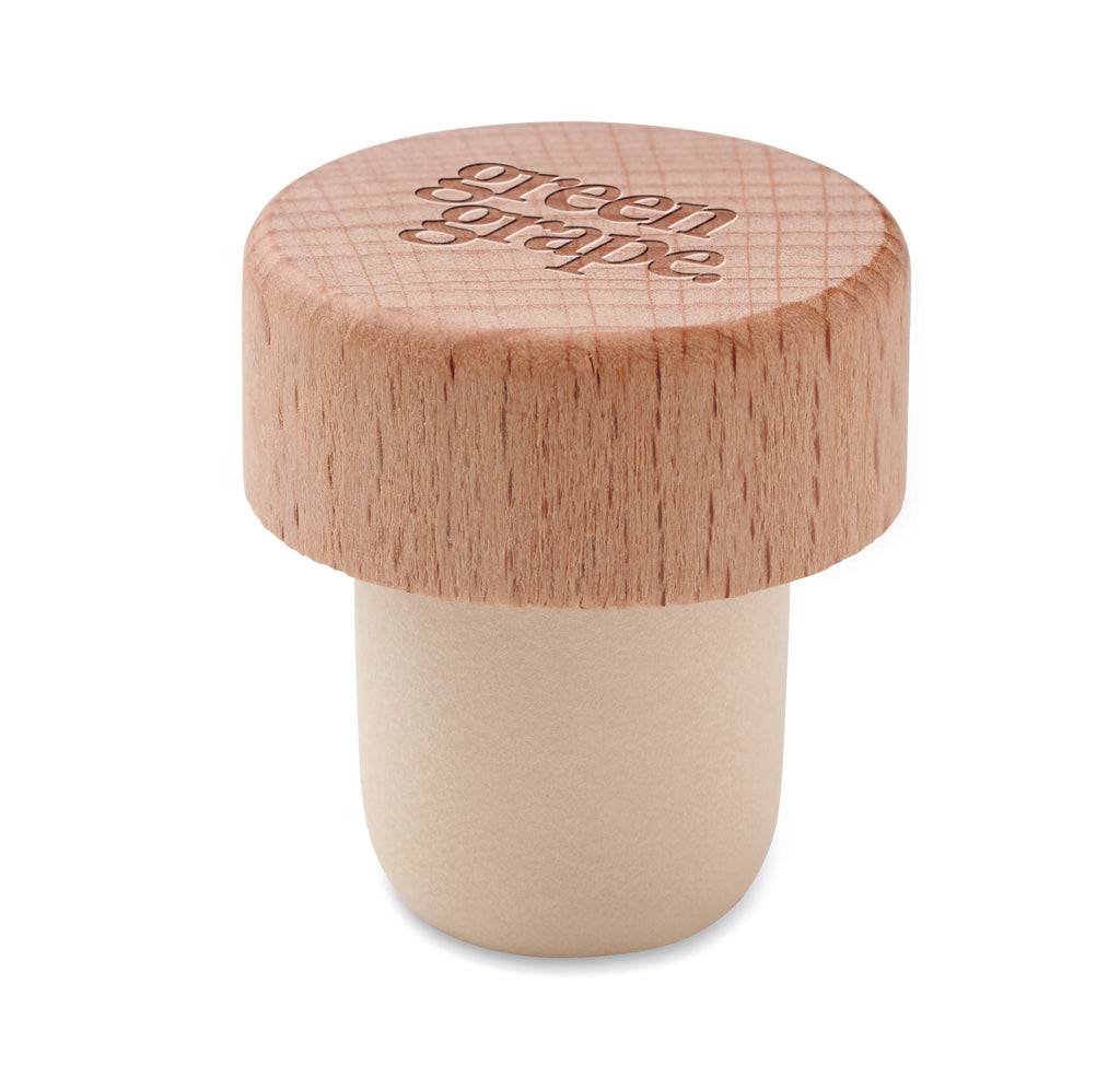 Dop de sticlă din lemn de fag