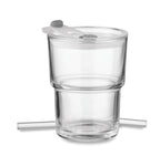 Pahar de sticlă cu pai 400ml