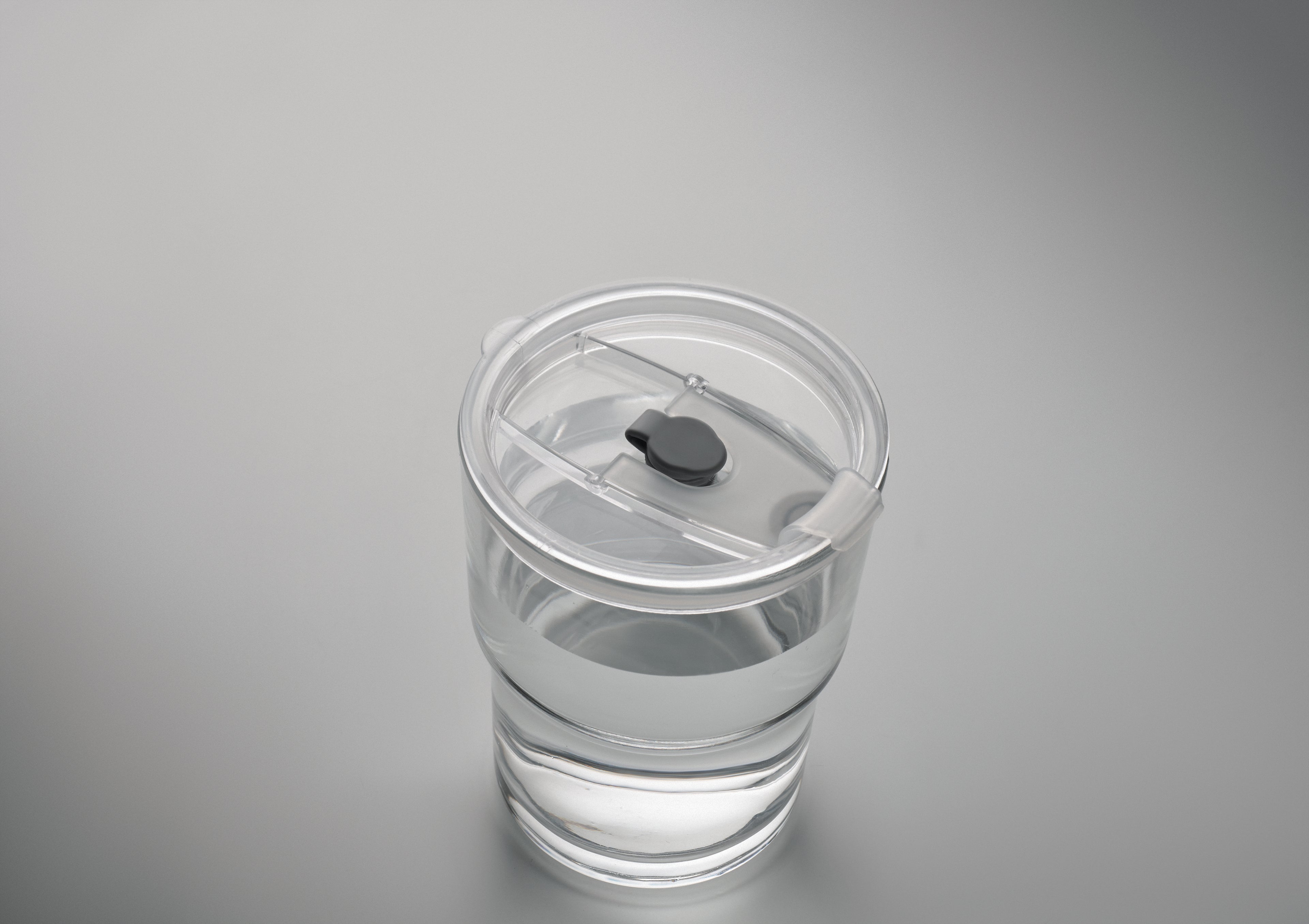 Pahar de sticlă cu pai 400ml