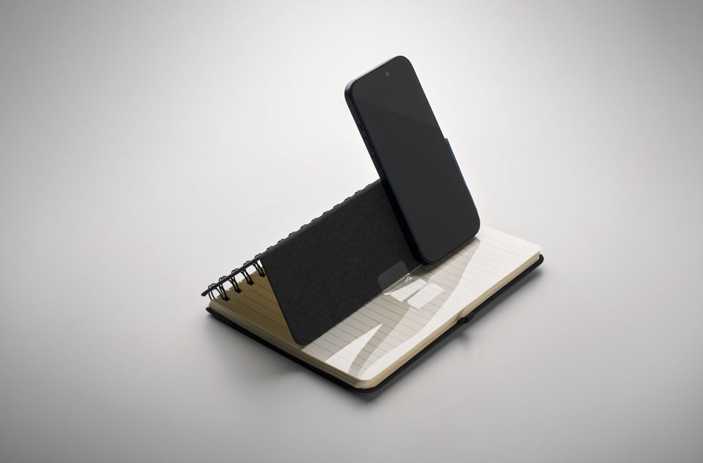 Notebook A5 cu suport pentru te