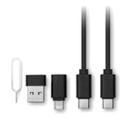 Set conector cablu 4 în 1 15W