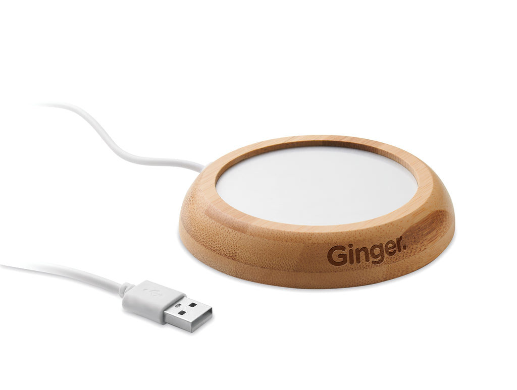 Încălzitor cană USB, bambus