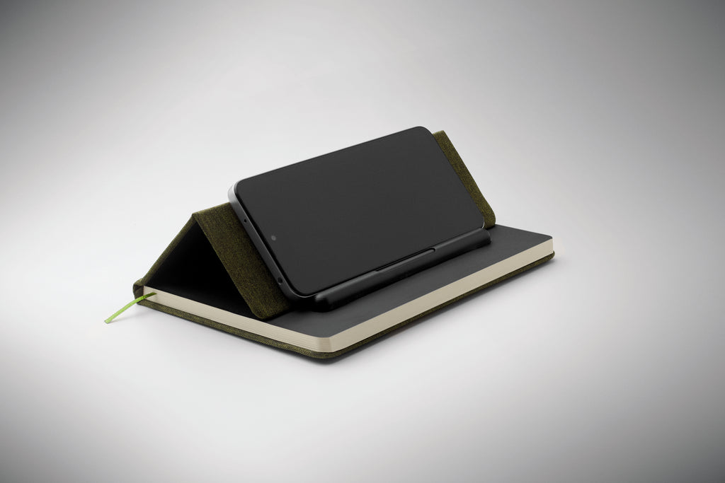 Notebook A5 cu suport telefon