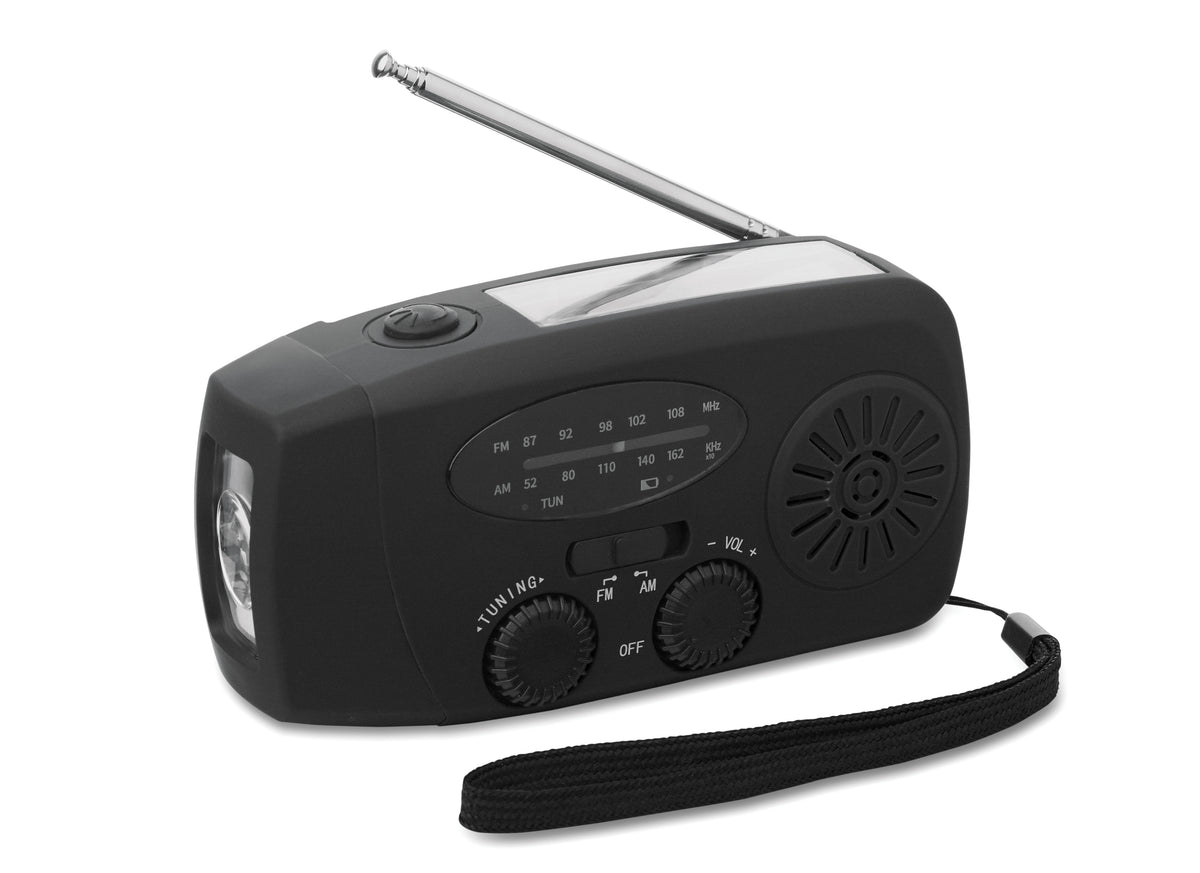 Radio portabil cu lanternă LED