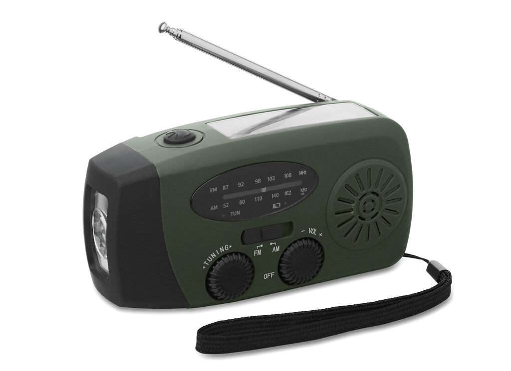 Radio portabil cu lanternă LED