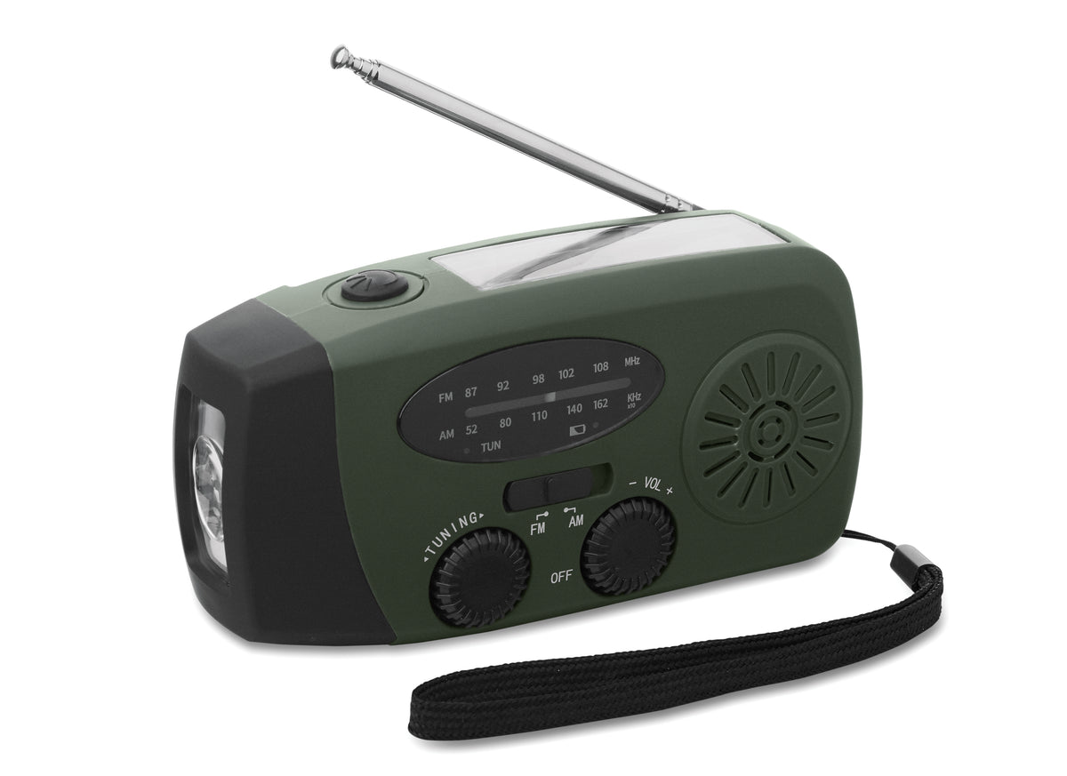 Radio portabil cu lanternă LED