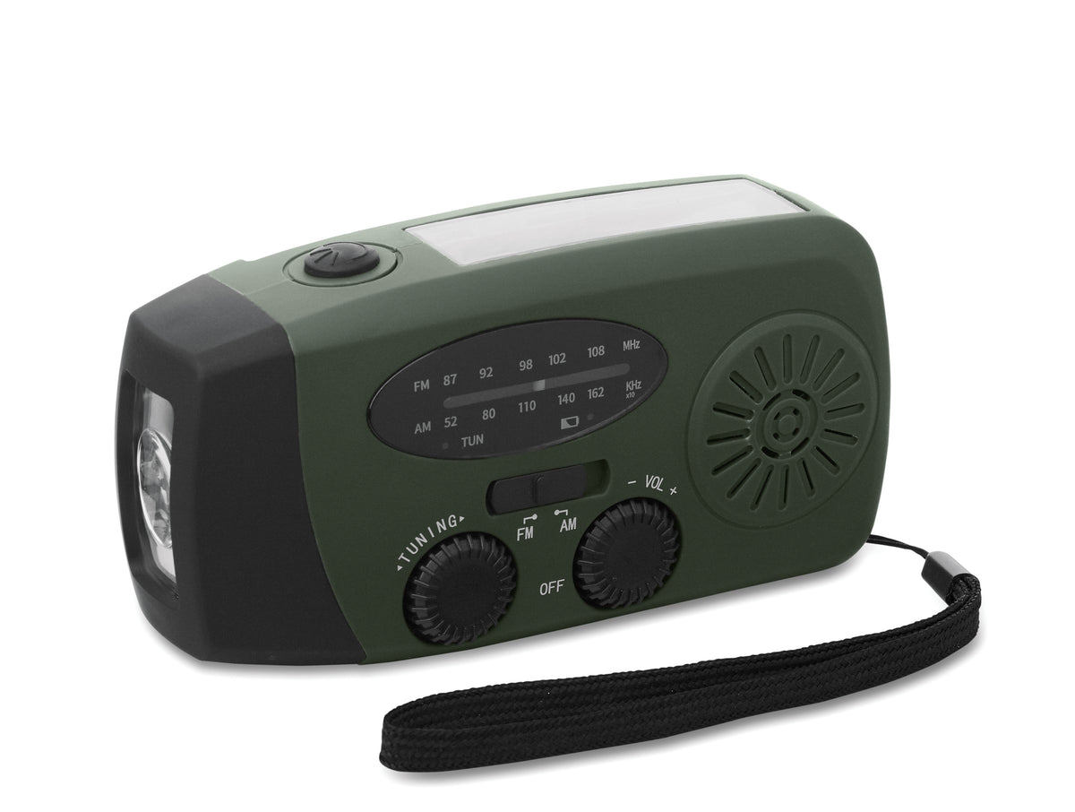 Radio portabil cu lanternă LED
