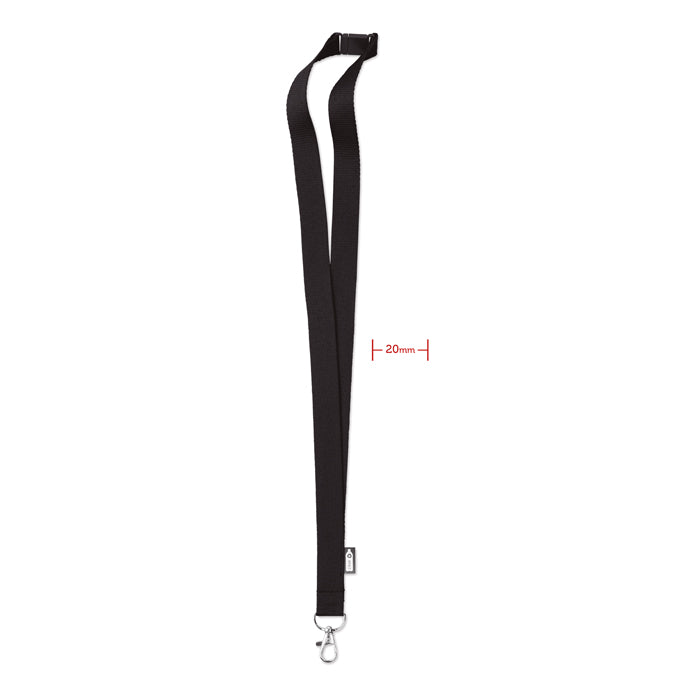 Lanyard din RPET cu carabină