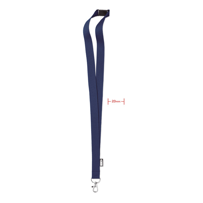 Lanyard din RPET cu carabină