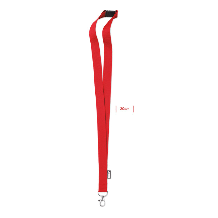 Lanyard din RPET cu carabină