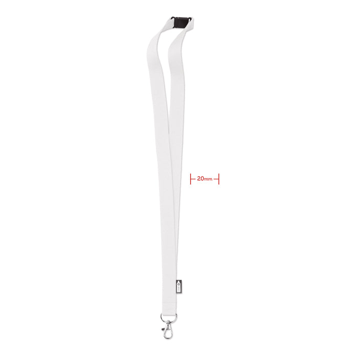 Lanyard din RPET cu carabină