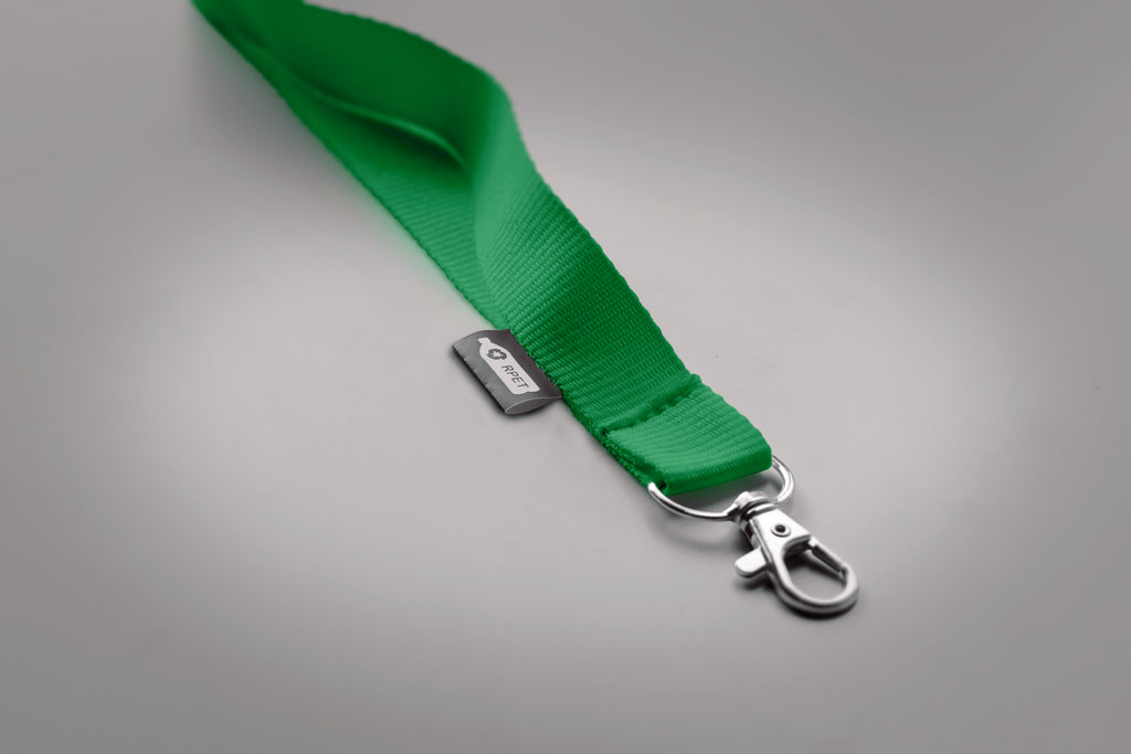 Lanyard din RPET cu carabină