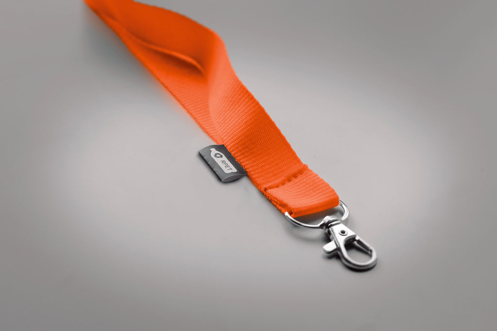 Lanyard din RPET cu carabină