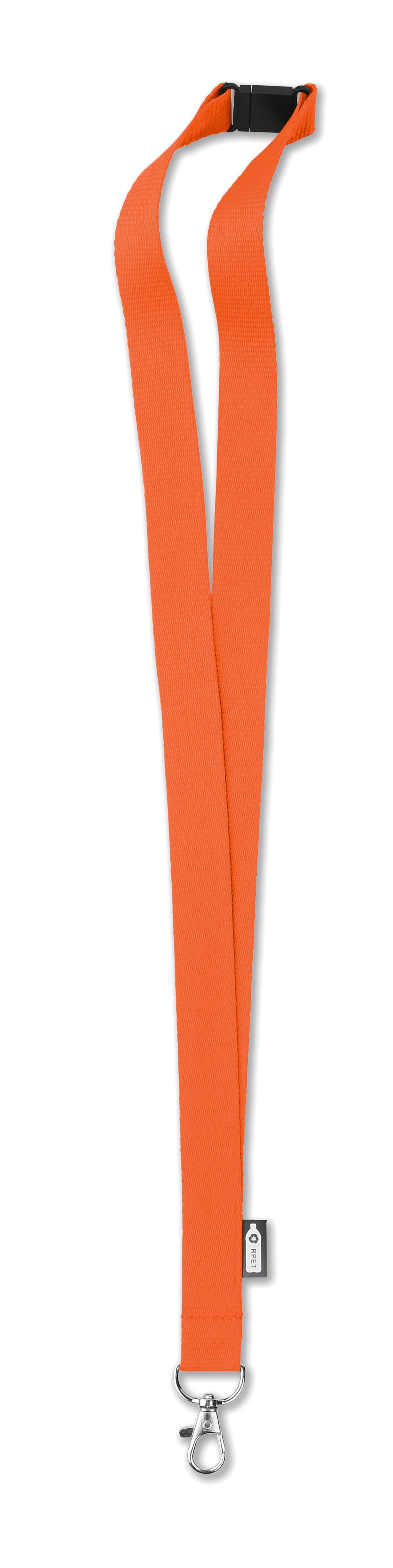 Lanyard din RPET cu carabină