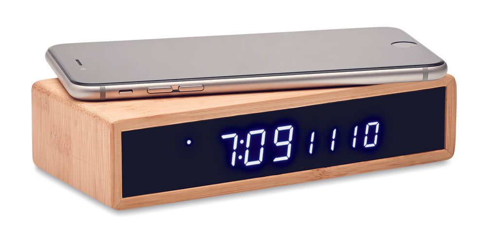 Încărcător wireless în bambus