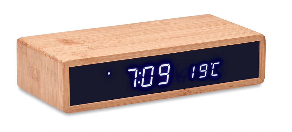 Încărcător wireless în bambus