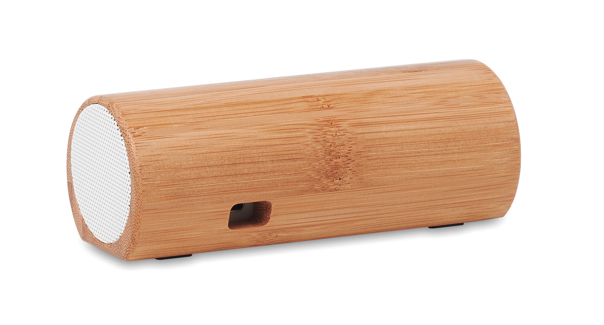 Boxă wireless din bambus 2x5W
