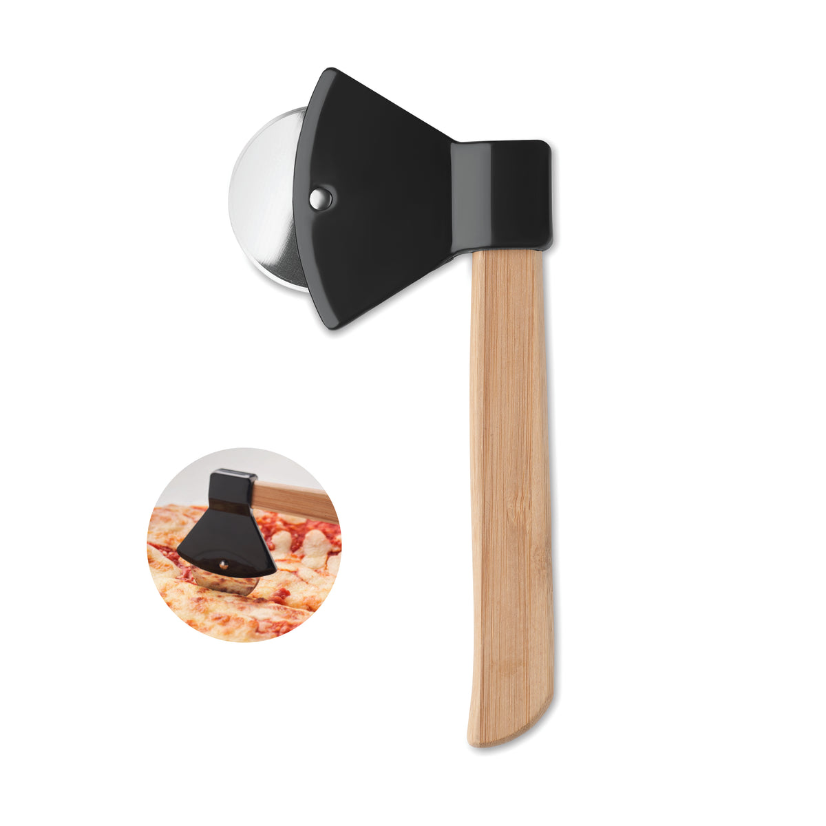 Tăietor de pizza din bambus