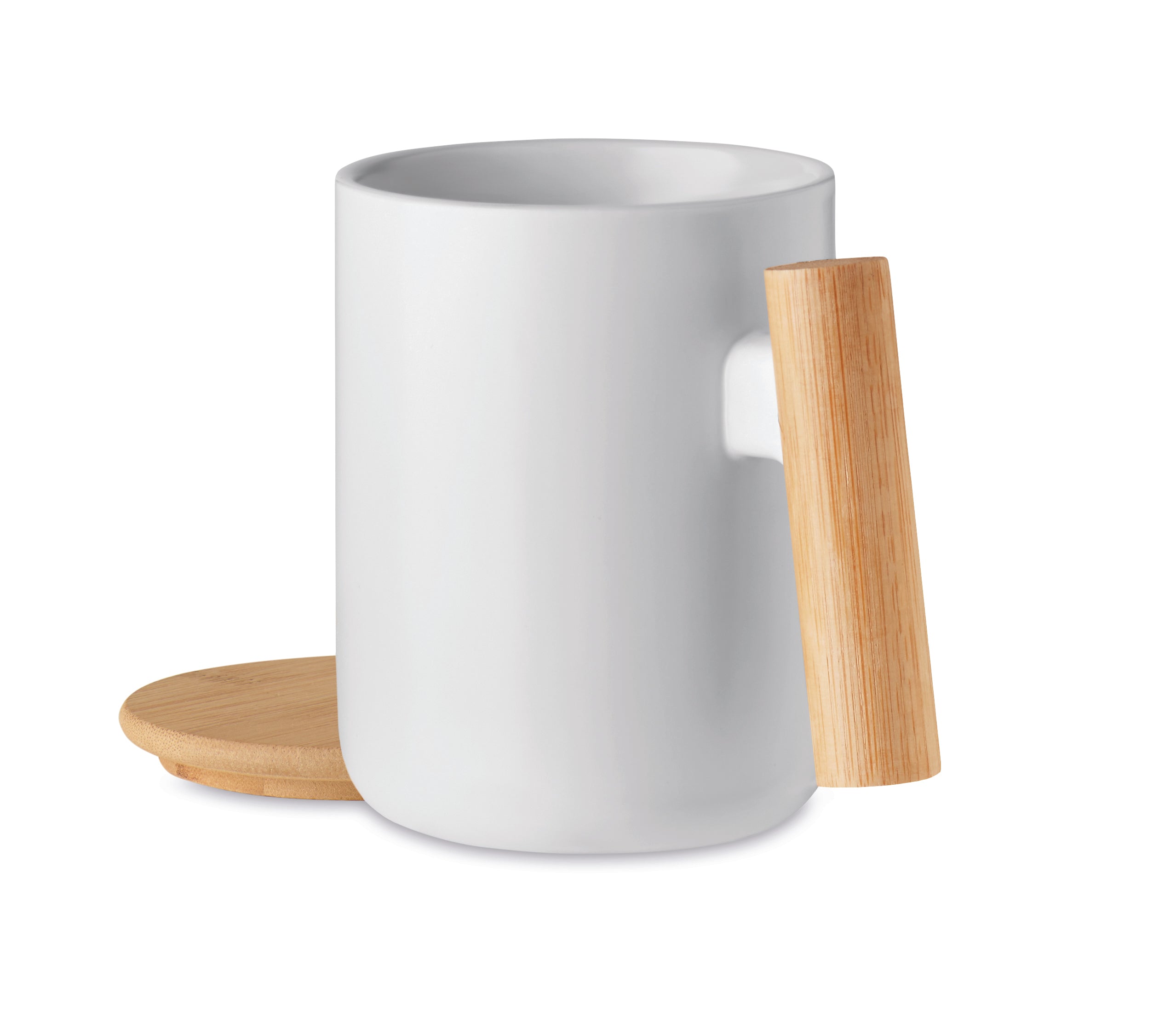 Cană porțelan + capac 380 ml