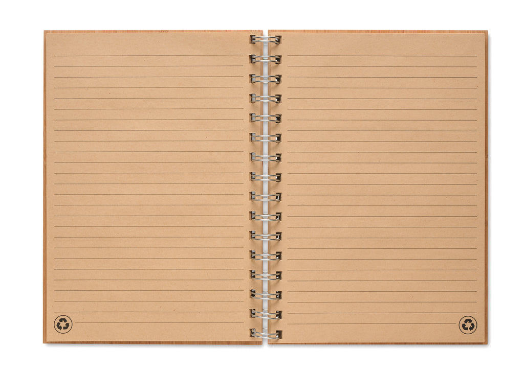 Notes A5 din bambus cu spira