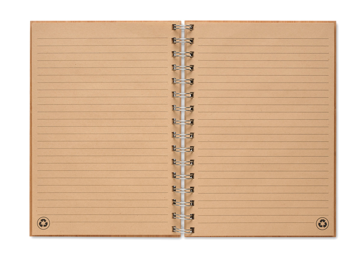 Notes A5 din bambus cu spira