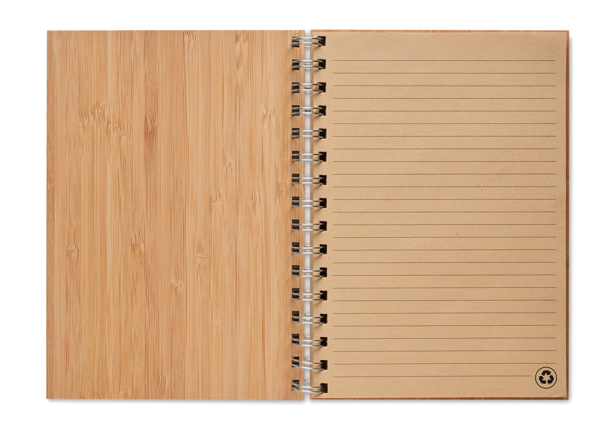 Notes A5 din bambus cu spira
