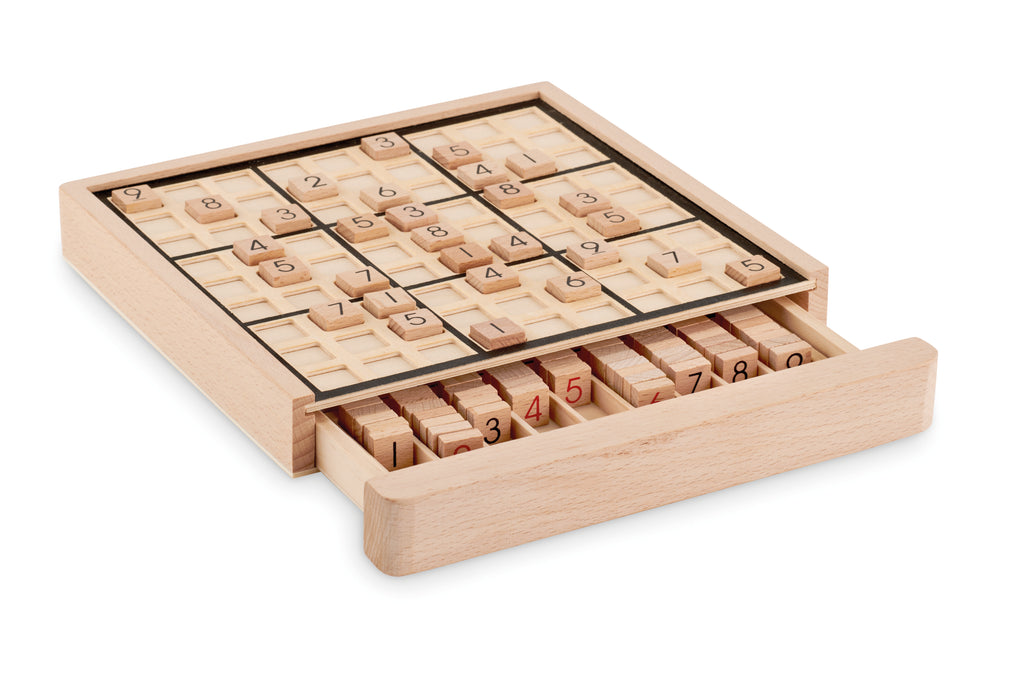 Joc de masă sudoku din lemn