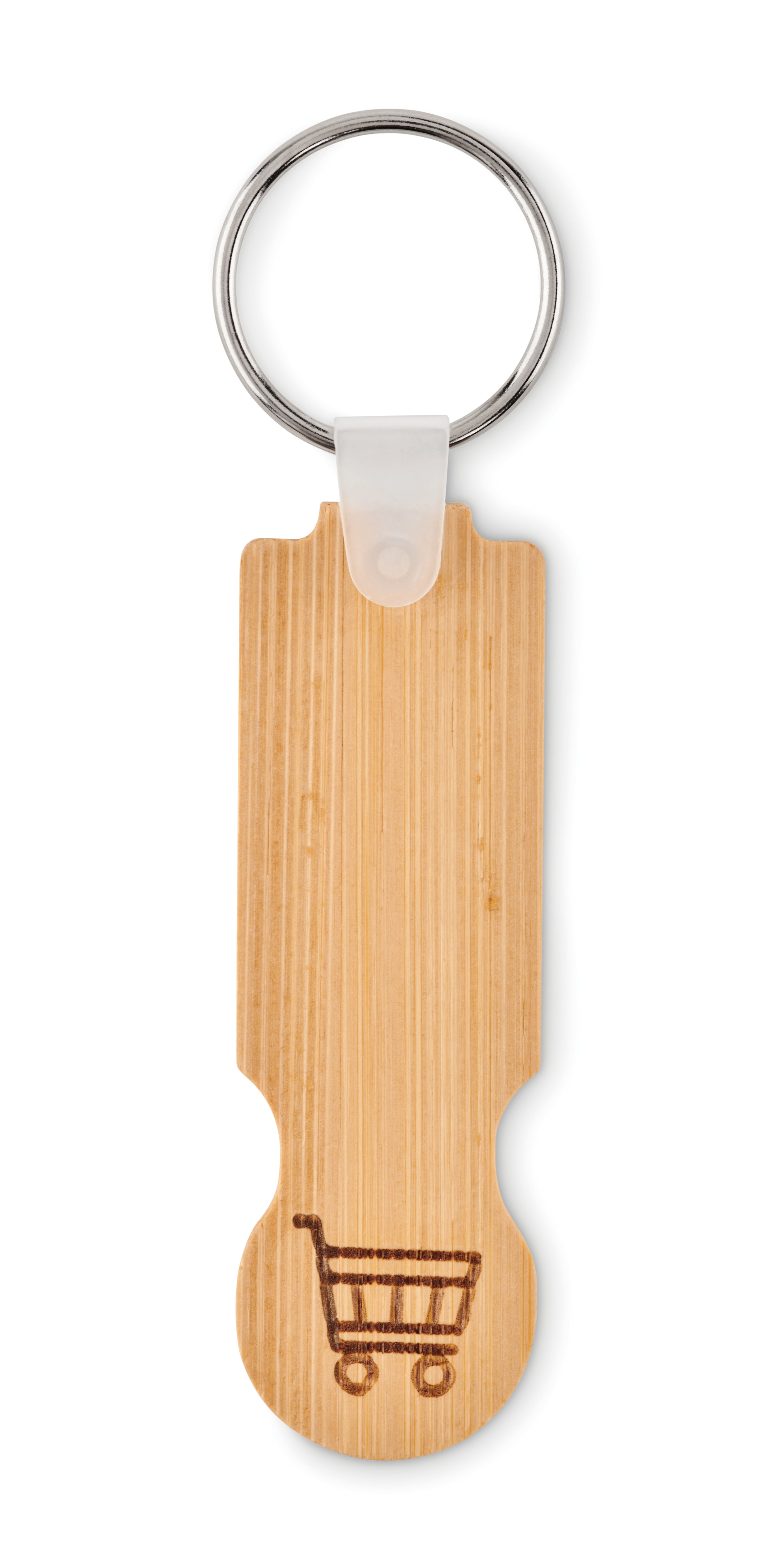 Breloc de bambus cu moneda